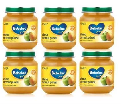 Bebelac Elma Armut Püresi Kavanoz Maması 125 Gr