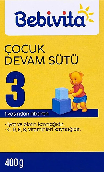 Bebivita Bebek Devam Sütü 3 400 Gr