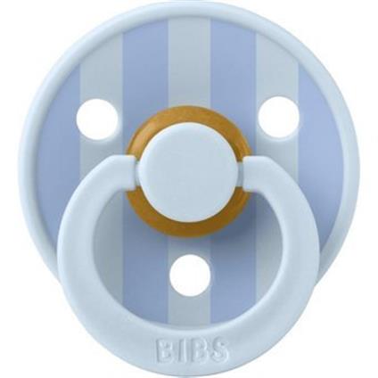 Bibs Studio Colour Block Kauçuk Emzik 0-6 Ay Baby Blue / Dusty Blue