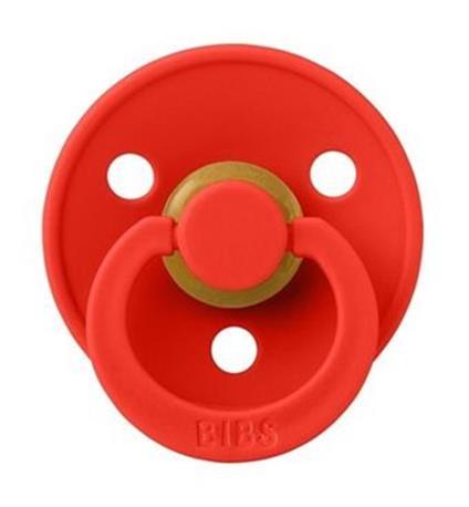Bibs Colour 6-18 Ay+ Delikli Ortodontik Kiraz Uçlu Damaklı Kauçuk Emzik Kırmızı