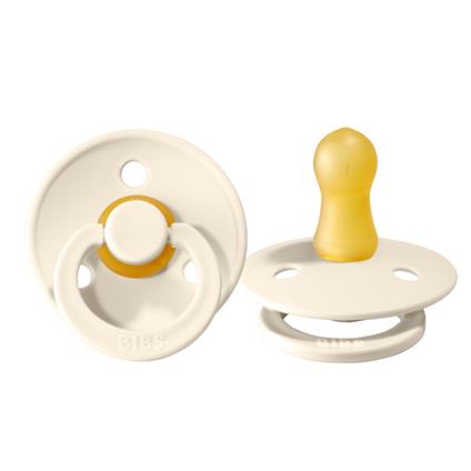 Bibs Colour Kauçuk Emzik 6-18 Ay Ivory