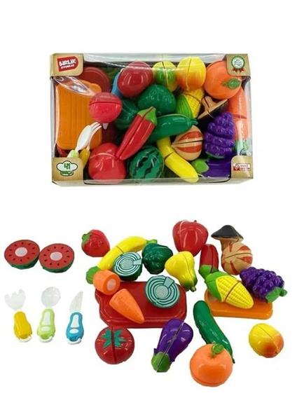 Urt007-Kutu-3 41 Pcs Kesilebilen Meyve Sebze Manav