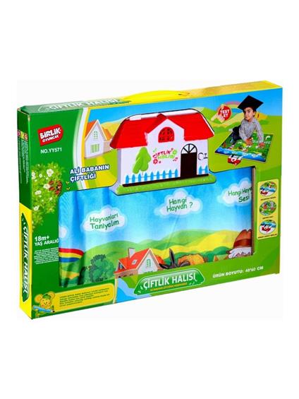 YY-571 A622374TR-U Sesli Ve Işıklı Eğitici Çiftlik Halısı -Birliktoys