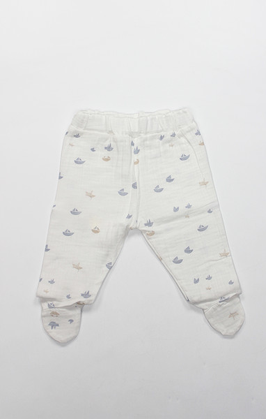 Bistyle 10Lu Hastane Çıkışı Müslin Little Boats 11121 Ekru