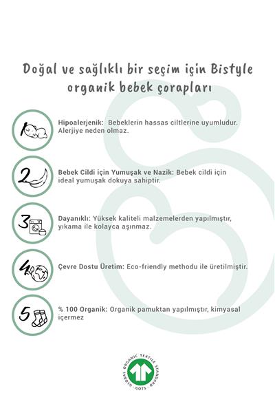 Bistyle 2'Li Babet Cute Face Penye Çorap 30103 Mavi-Beyaz