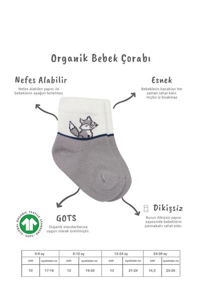 Bistyle 3'Lü Penye Soket Çorap 10109 Gri