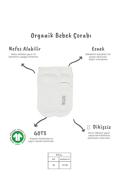 Bistyle 5'Li Penye Soket Kutulu Basic Çorap 10131 Ekru