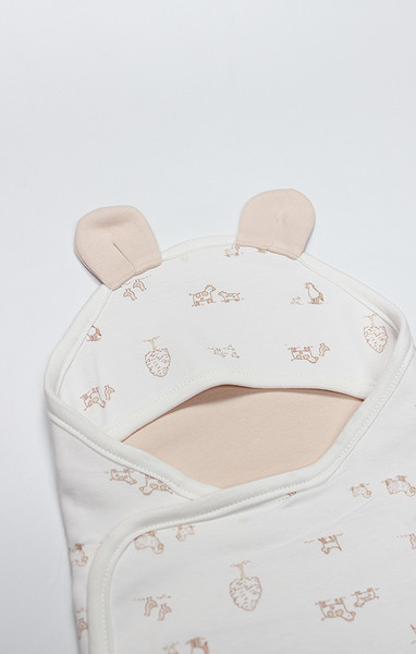 Bistyle Curly Lamb Bel Destekli Kundak 75111 Bej Mavi Ekru