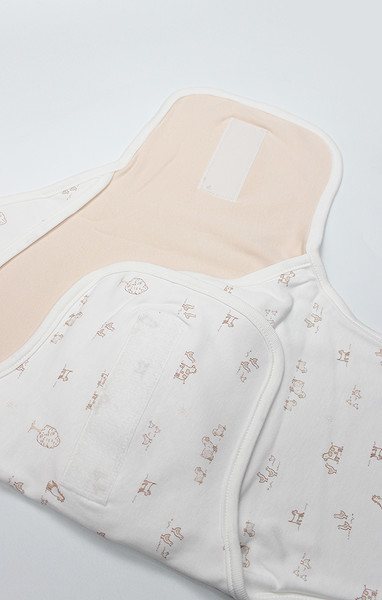 Bistyle Curly Lamb Bel Destekli Kundak 75111 Bej Mavi Ekru