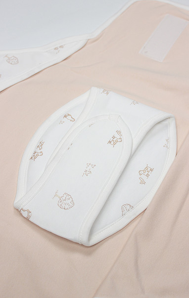 Bistyle Curly Lamb Bel Destekli Kundak 75111 Bej Mavi Ekru