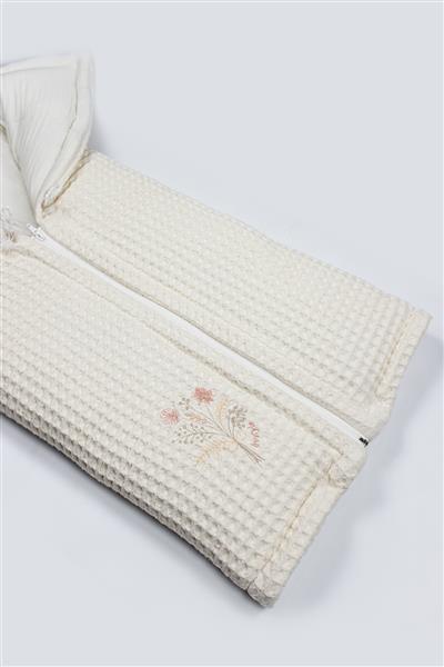 Bistyle Fermuarlı Natural Life Pike Battaniye Girl 70113 Ekru