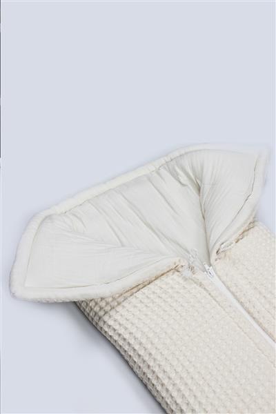 Bistyle Fermuarlı Natural Life Pike Battaniye Girl 70113 Ekru