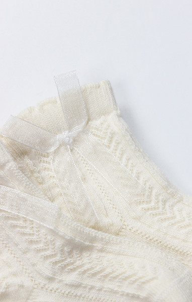 Bistyle Fiyonklu Penye Soket Çorap 2Li 10150 Naturel