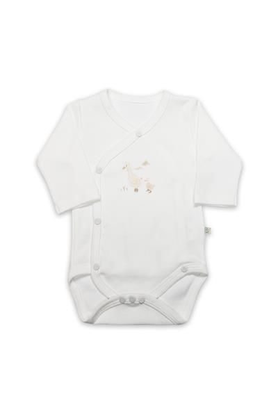 Bistyle Kruvaze  Body Uzun Kol Welcome Baby Duck 17108 Sarı