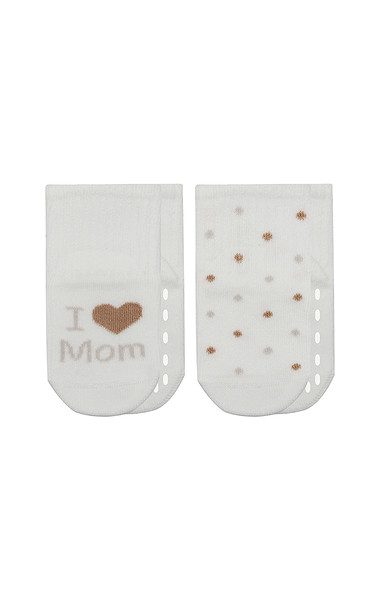 Bistyle Mom Dad Penye Kaymaz Soket Çorap 2Li 10147 Puan Mom