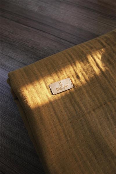 Bistyle Müslin Battaniye 120X120 Cm 70101 Hardal