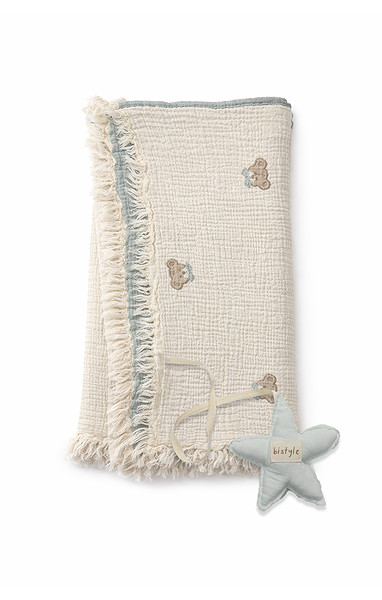 Bistyle Müslin Battaniye Uyku Arkadaşli My Teddy 70157 85X85cm Mint