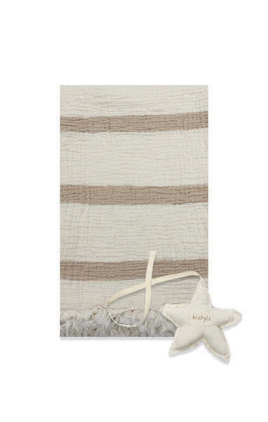 Bistyle Müslin Battaniye Uyku Arkadaşli Pure Life 70156 85X85cm Bej