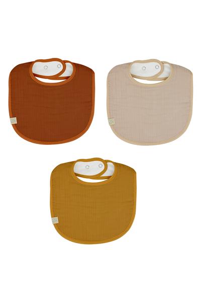 Bistyle Müslin Önlük 3'Lü BS60101 Kiremit Bej Hardal