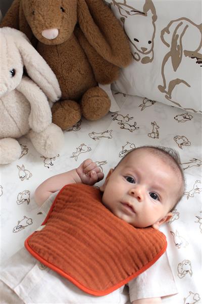 Bistyle Müslin Önlük 3'Lü BS60101 Kiremit Bej Hardal