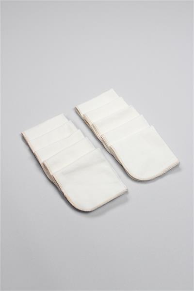 Bistyle Organik 28X28 10'Lu Penye Mendil 90101 Ekru