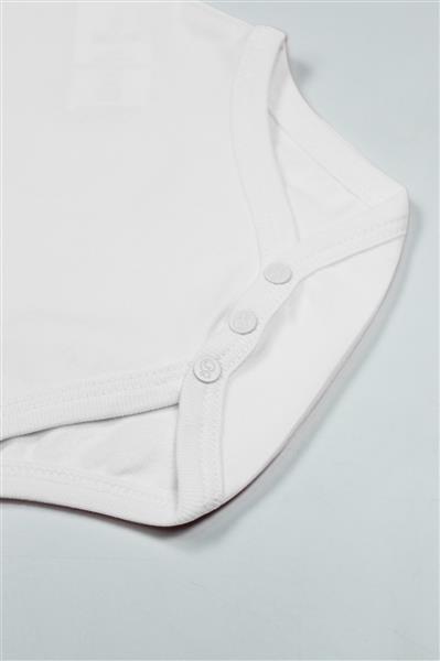 Bistyle Organik Natural Basic Style Yarım Kol Body BS17103 Beyaz