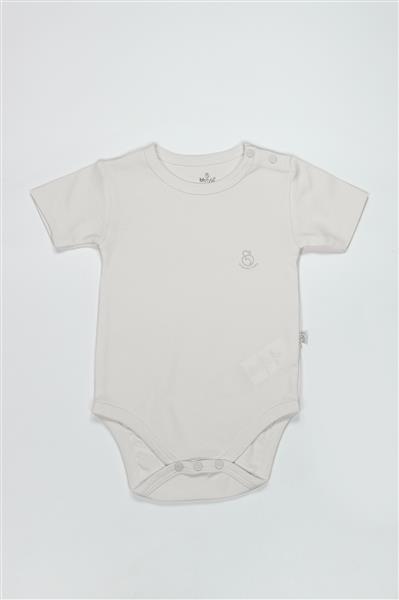 Bistyle Organik Natural Basic Style Yarım Kol Body BS17103 Ekru