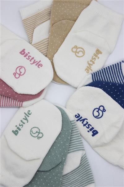 Bistyle 3Lü Puanlı Kaymaz Penye Soket Çorap 10108 Bej