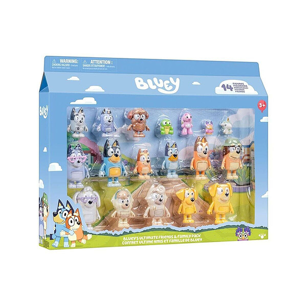 Bluey 19116 Bluey Ultimate Aile Ve Arkadaş 18Li Figür Set