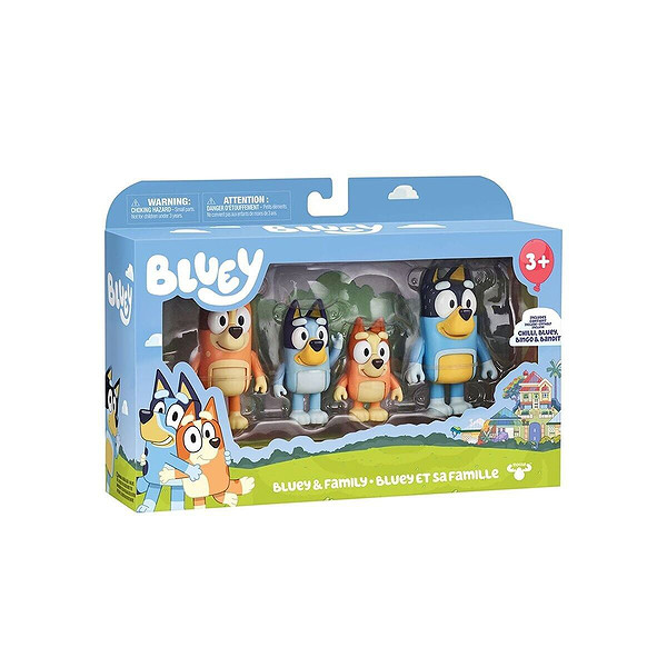 Bluey 19201 Bluey 4Lü Figür Seti Asorti