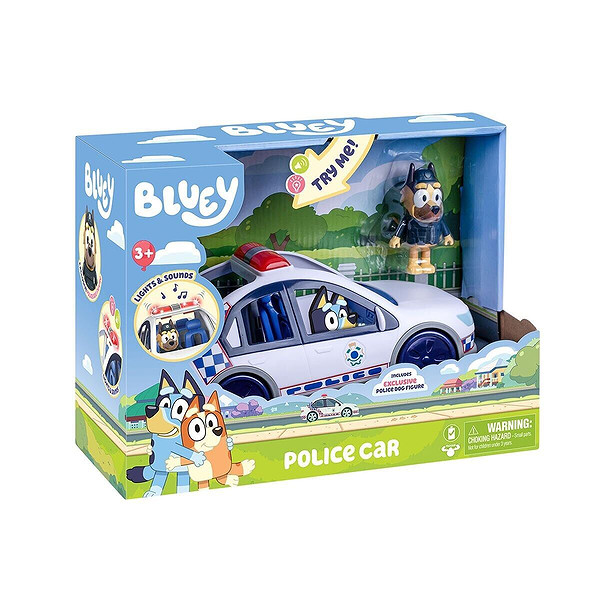 Bluey 19202 Bluey Polis Arabası Sesli Ve Işıklı 1 Figür