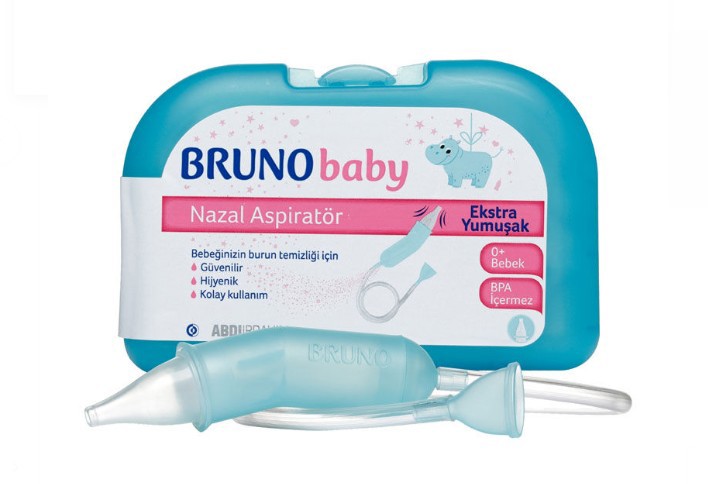 Bruno Baby Nazal Aspiratörü Ve Yedek Uç 2'Li Beyaz