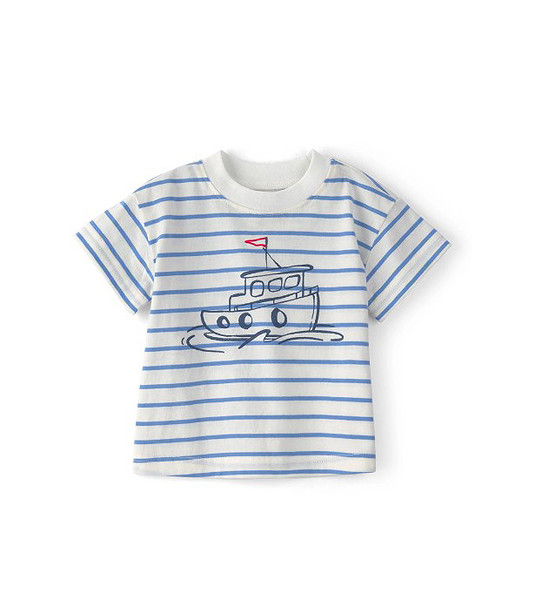 Carters Erkek Bebek Body Şort Set 1U744110 Mavi