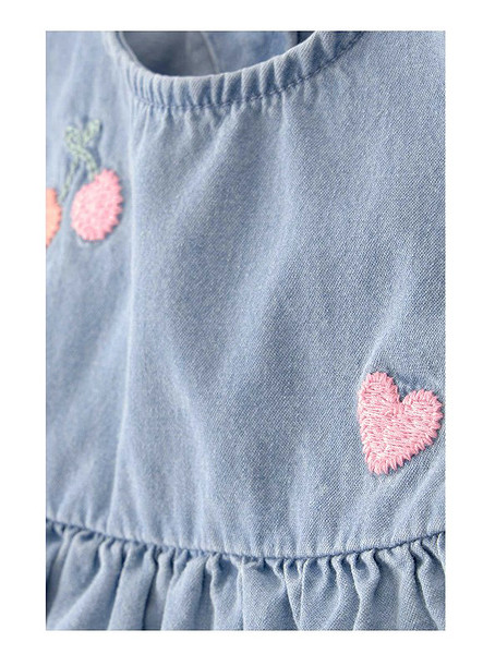 Carters Kız Bebek Body Şort Set 1U529310 Mavi