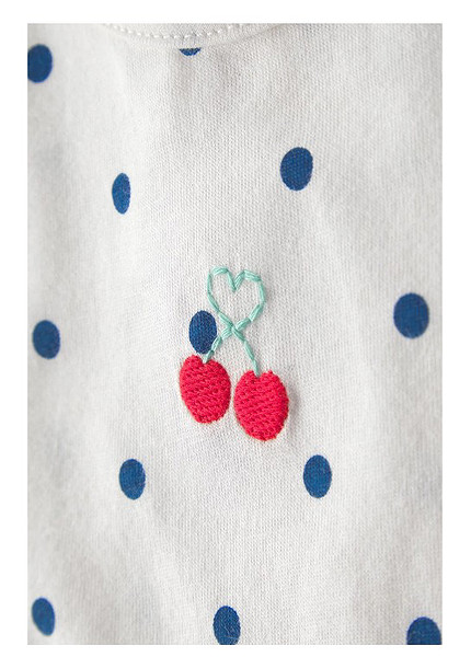 Carters Kız Bebek Body Şort Set 1U564310 Mavi