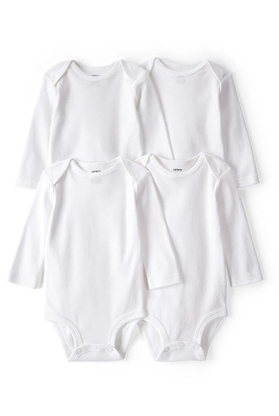 Carters Layette Bebek 4Lü Beyaz Body Set LS 1L930610 Beyaz