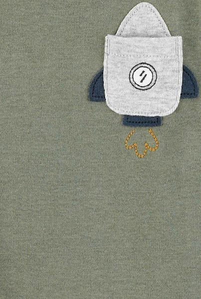 Carters Layette Erkek Bebek Kısa Kollu 5Li Body 1T122010 Renkli