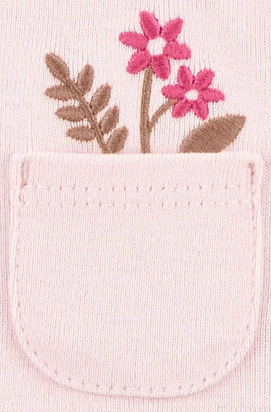 Carters  Layette Kız Bebek Kısa Kollu 5Li Body 1T010210 Desenli