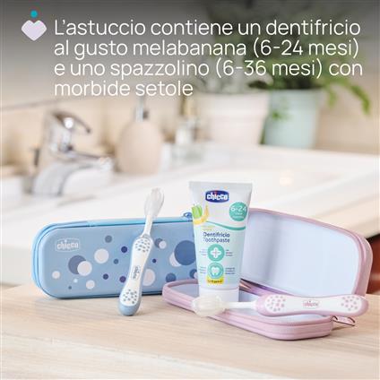 Chicco Diş Fırçası Seti 6+ Ay Lila
