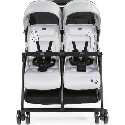 Chicco Ohlala Twin İkiz Bebek Arabası Silver