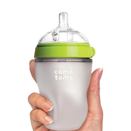 Comotomo Antikolik Silikon Biberon 250 Ml 3-6 Ay Yeşil