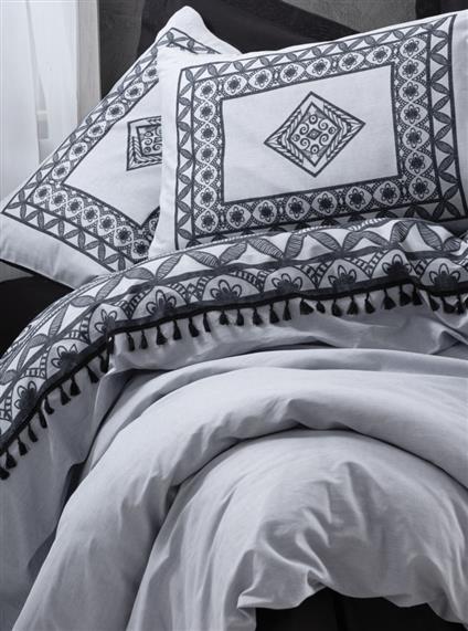 Cotton Box Candy Ranforce Nevresim Takımı Tek Kişilik Degno Siyah