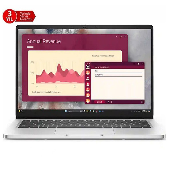 Dell NB Pro 14 Ultra7 255U 32GB 512Ssd Dos Bto108_PC14250_U (3 Yıl Yerinde Garanti)