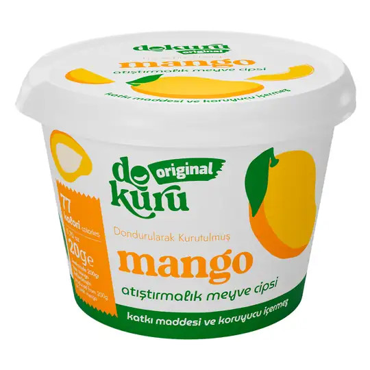 Dokuru Original Mango Atıştırmalık Meyve Cipsi 20Gr