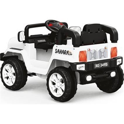 Dolu Sahara 12 V Üstü Açık Tek Kişilik Akülü Jip Beyaz