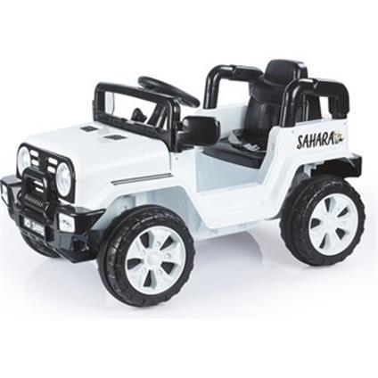 Dolu Sahara 12 V Üstü Açık Tek Kişilik Akülü Jip Beyaz