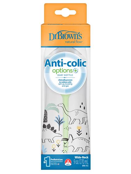 Dr.Brown's Geniş Ağız PP Antikolik Options Biberon  270 Ml Erkek