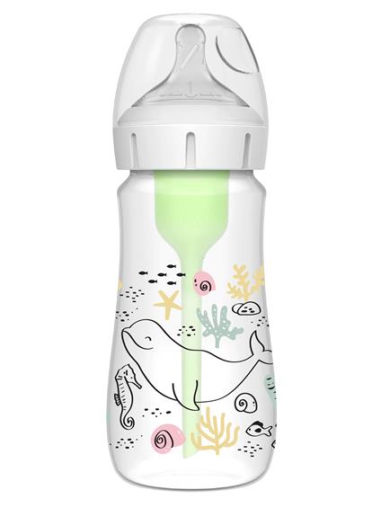 Dr.Brown's Geniş Ağız PP Antikolik Options Biberon  270 Ml Kız