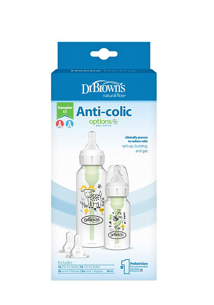 Dr.Brown's Options PP Dar Ağız 2'Li Biberon Seti 120 & 250 Ml