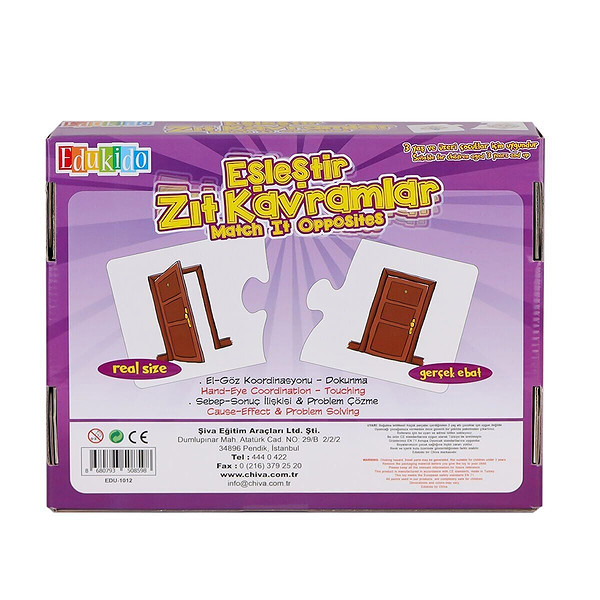 Edu-1012 Eşleştir Zıt Kavramlar -Chiva
